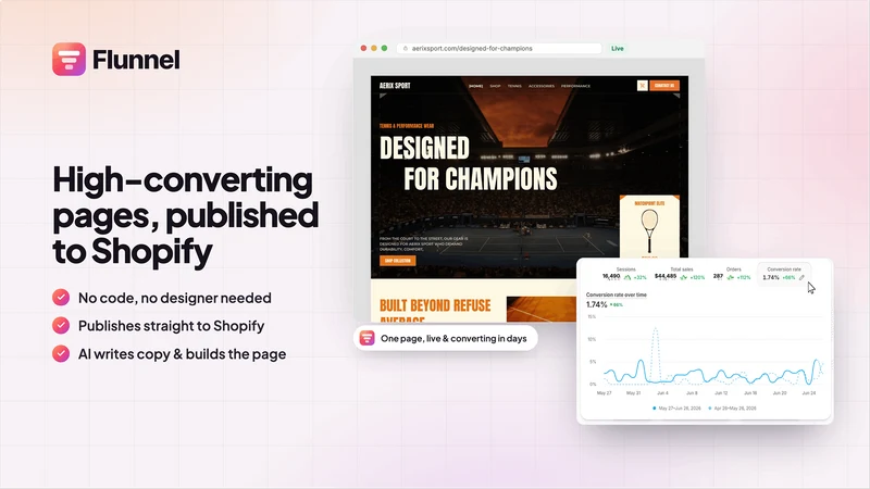Flunnel AI Landing Page