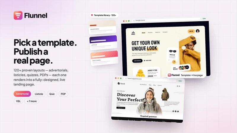 Flunnel AI Landing Page