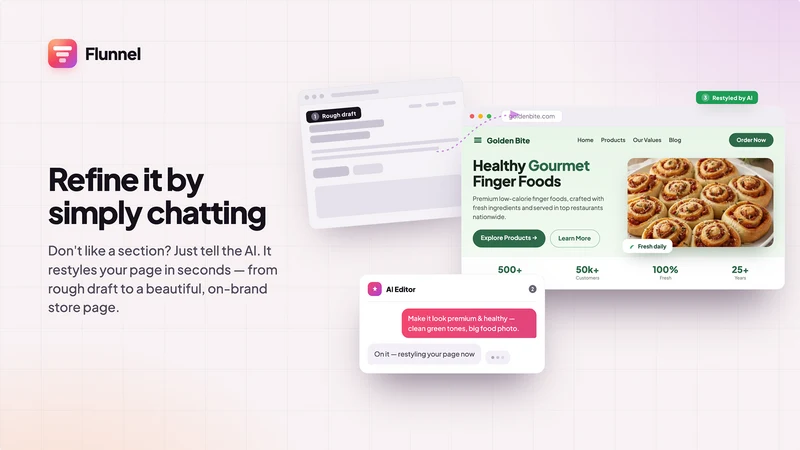Flunnel AI Landing Page