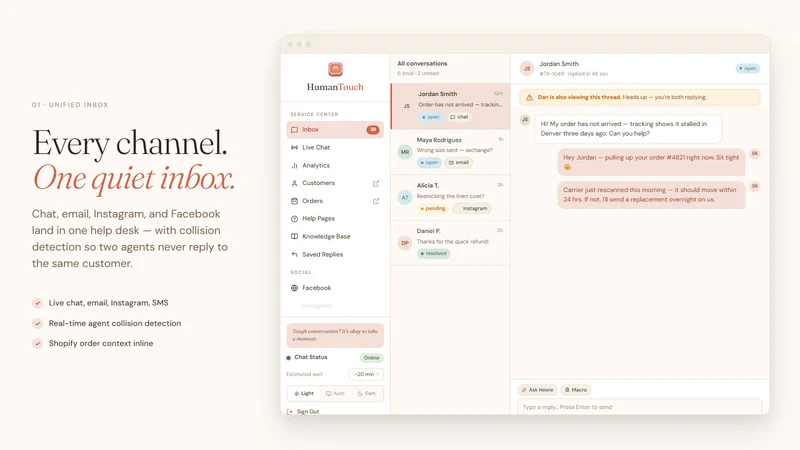 HumanTouch: Helpdesk & Chat