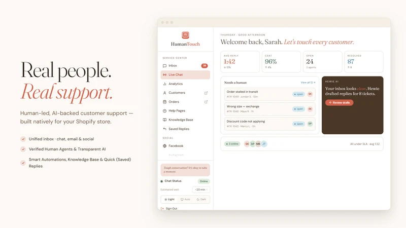 HumanTouch: Helpdesk & Chat