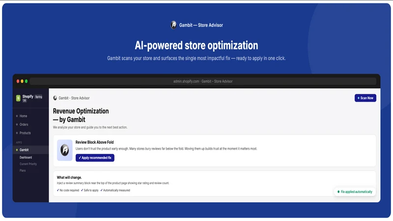Gambit ‑ Store Advisor