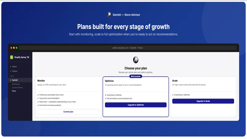 Gambit ‑ Store Advisor
