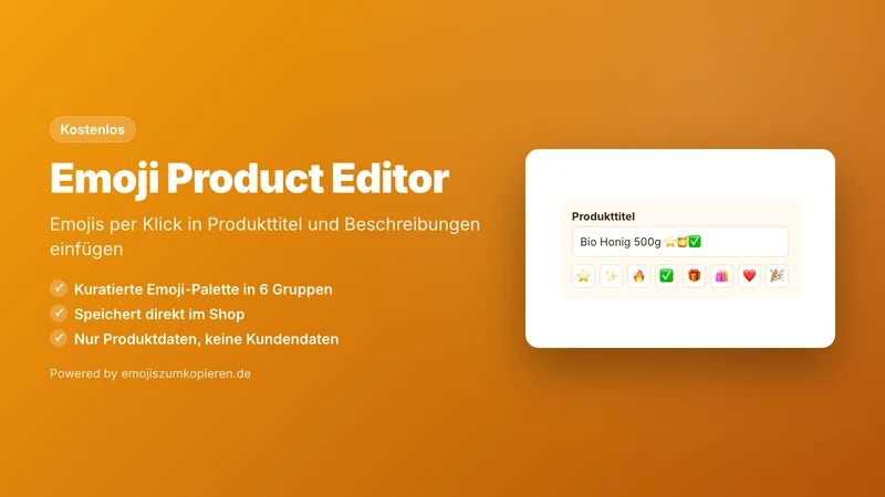 Emoji Product Editor