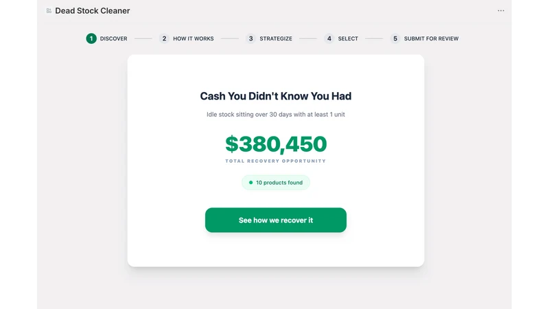 Stock2Cash: Dead Stock Cleaner