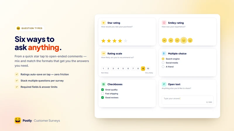 Postly: Customer Surveys
