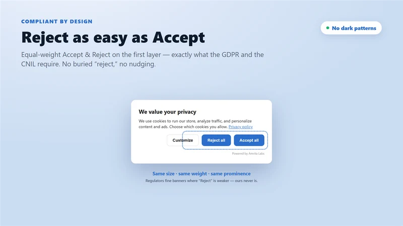 Amrita GDPR Cookie Consent