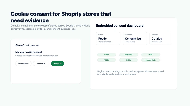 CompliAI Cookie Banner & GDPR