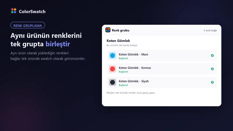 Kapsamlı Renk Seçenekleri