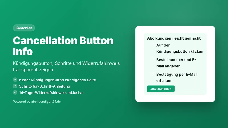 Cancellation Button Info