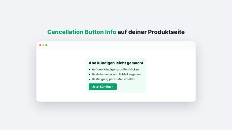 Cancellation Button Info