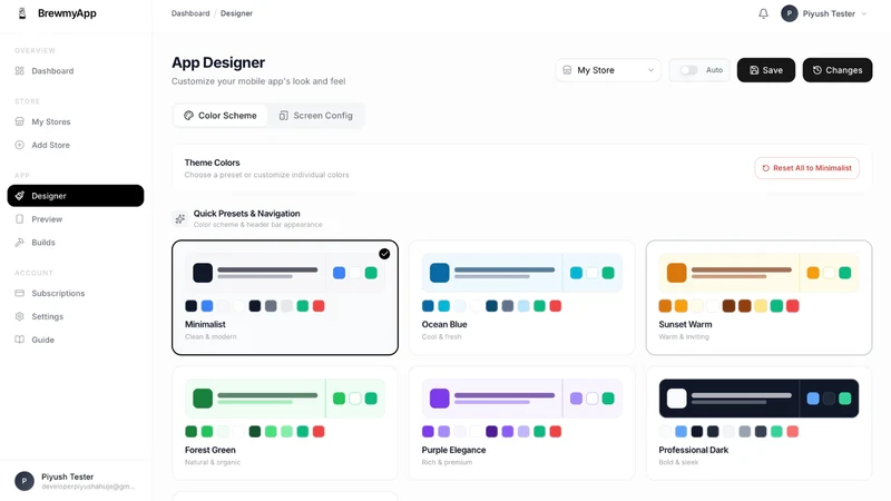 BrewmyApp ‑ Mobile App Builder