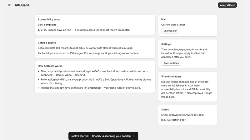 AltGuard: AI Alt Text SEO