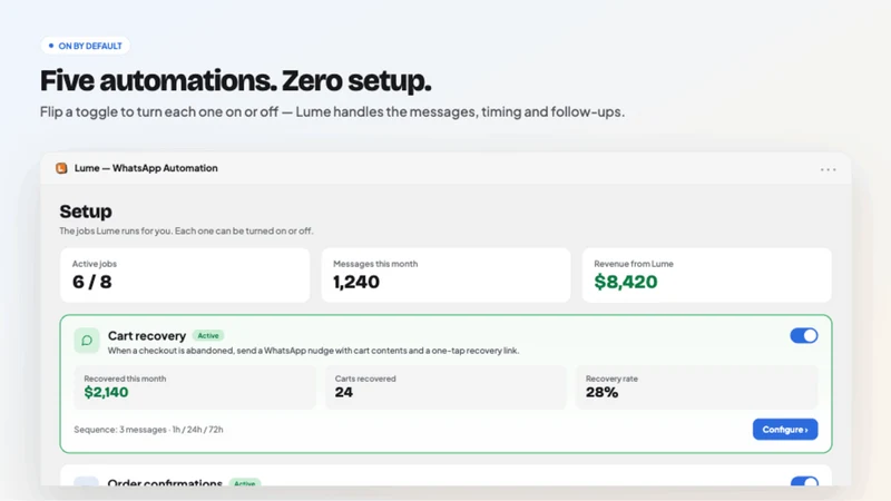 Lume ‑ WhatsApp Automation