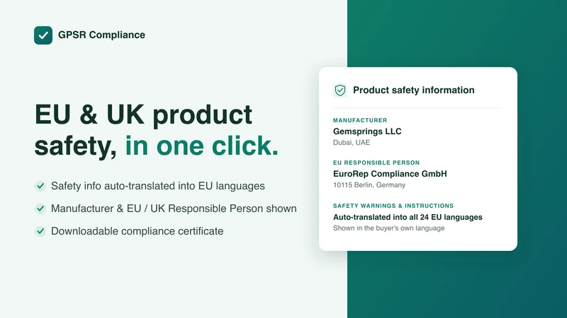 Tracewell ‑ GPSR for EU & UK