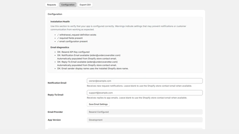 Frontend Familiar Withdrawal