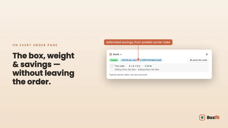 Boxfit: Packing & Box Picker