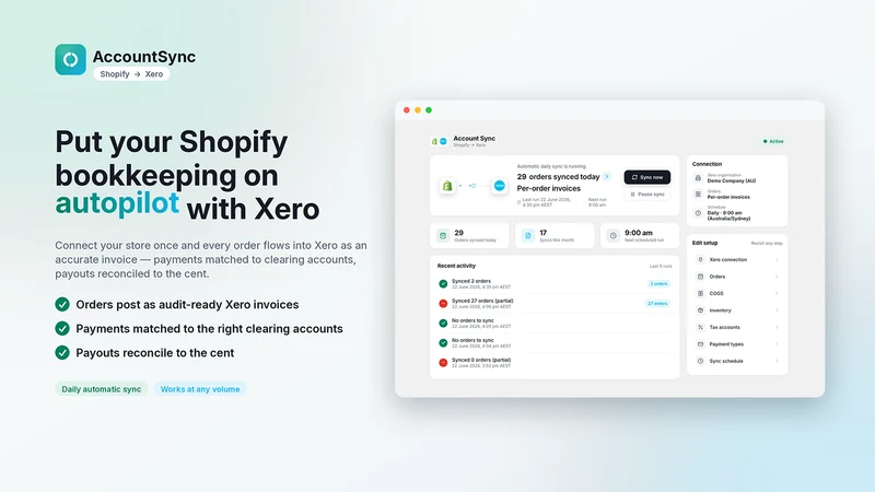 Account Sync: Easy Xero Sync