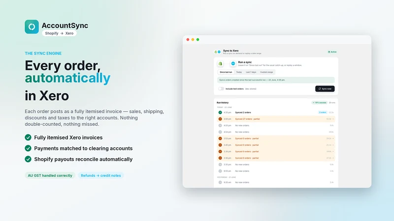 Account Sync: Easy Xero Sync