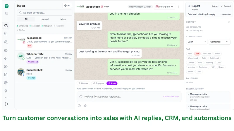 WhachatCRM ‑ WhatsApp Inbox