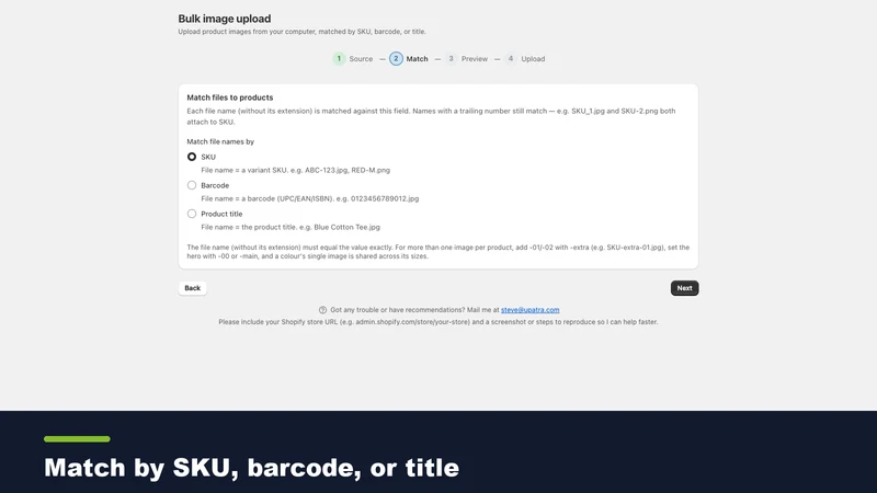 Upatra: Bulk Image Upload