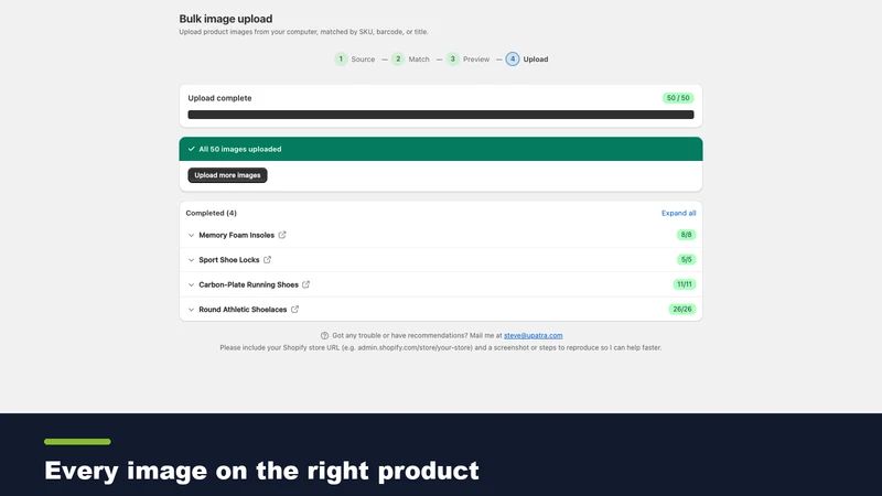 Upatra: Bulk Image Upload