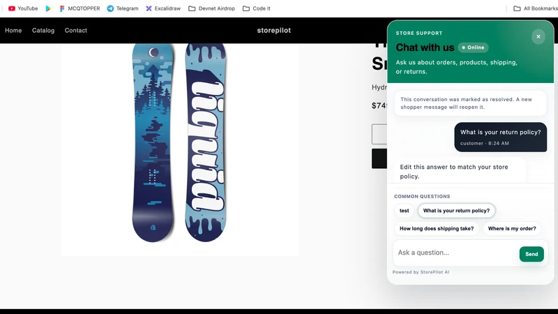 StorePilot – AI Customer Suppo