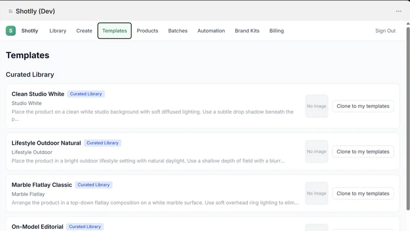 Shotlly: AI Product Photos