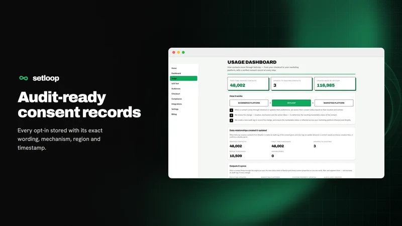 SetLoop: Checkout Consent