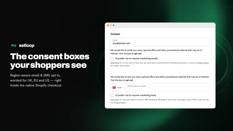 SetLoop: Checkout Consent