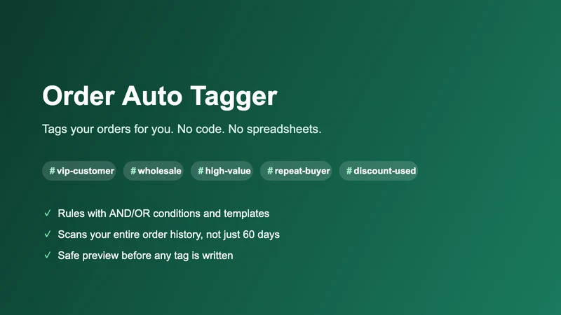 Order Auto Tagger