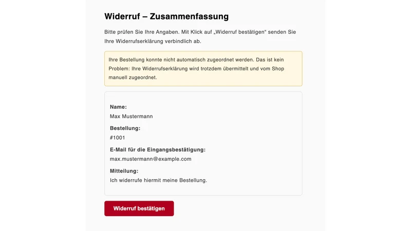 EU Widerrufsbutton § 356a