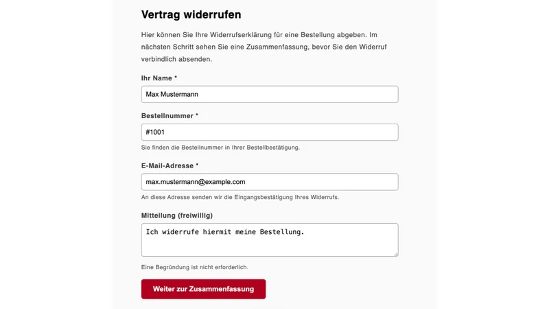 EU Widerrufsbutton § 356a