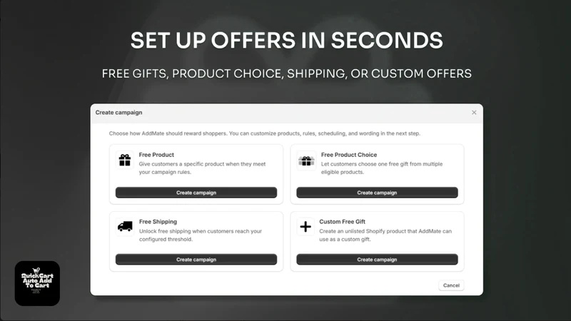 QuickCart: Gifts & Bundles