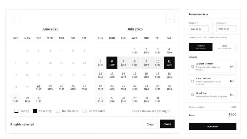 Foxlendar ‑ Hotel Booking