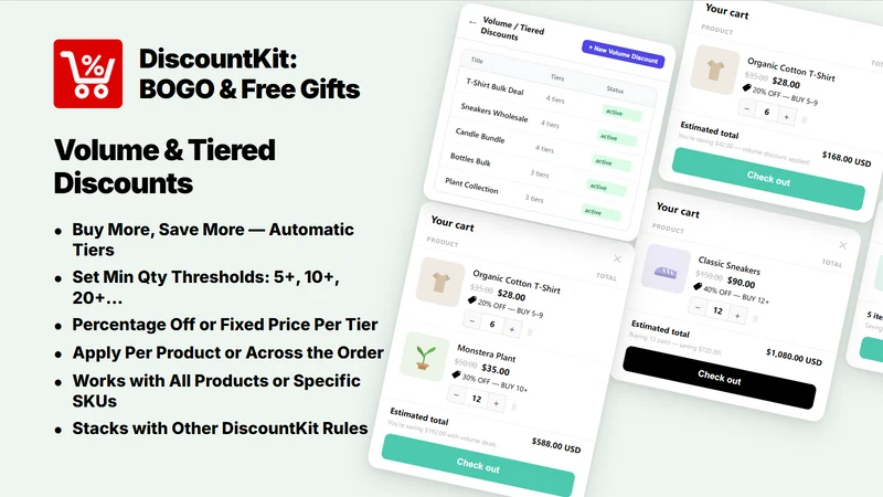 DiscountKit: BOGO & Free Gifts