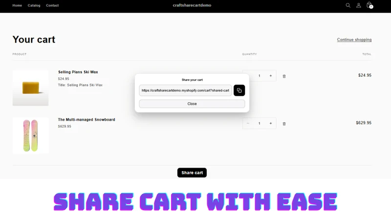 Craft Share Cart
