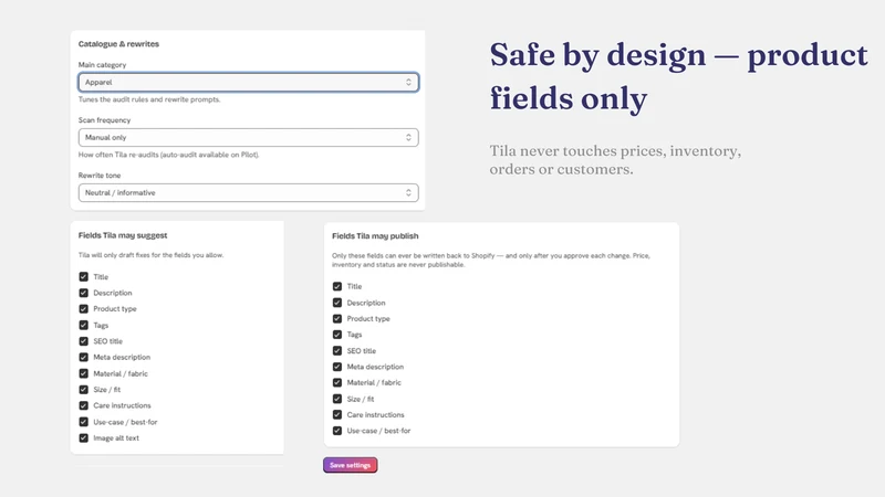 Tila: Product Data Fixer