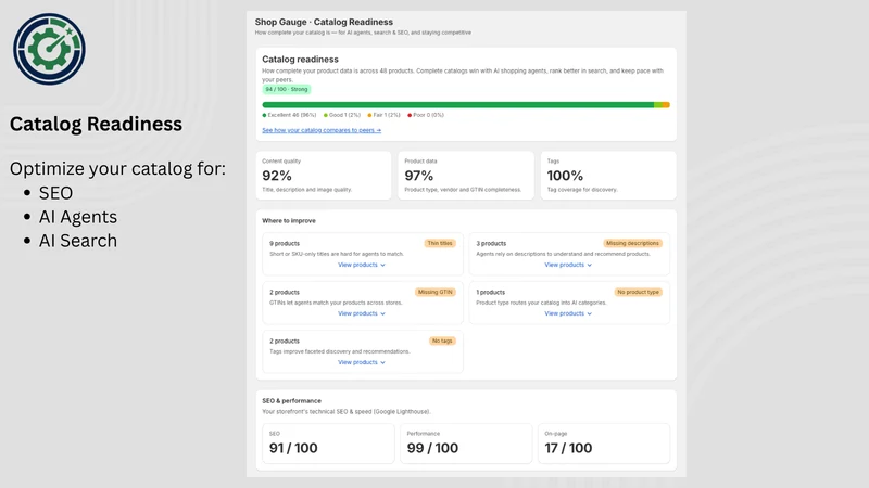 Shop Gauge — Store Benchmark