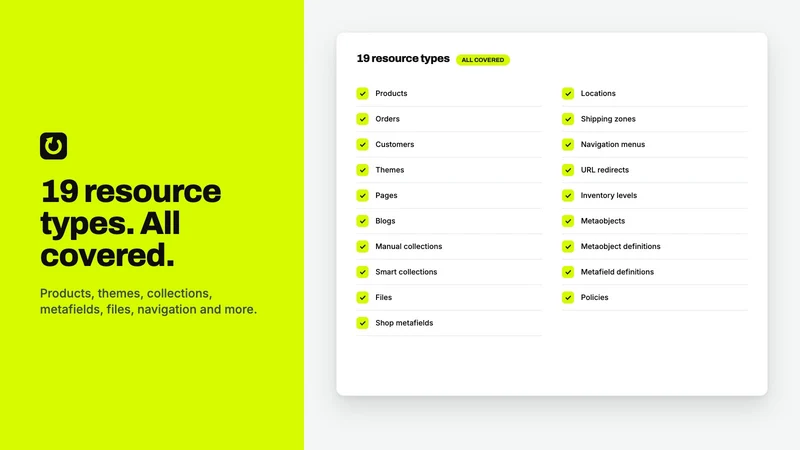 Restora Store Backup & Restore