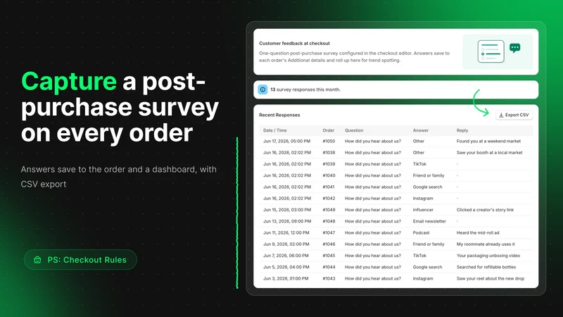 PS: Checkout Rules