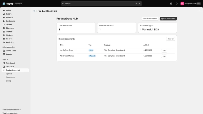 ProductDocs Hub
