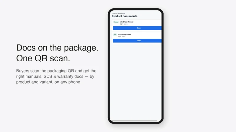 ProductDocs Hub