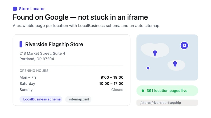 Merch ‑ Store Locator
