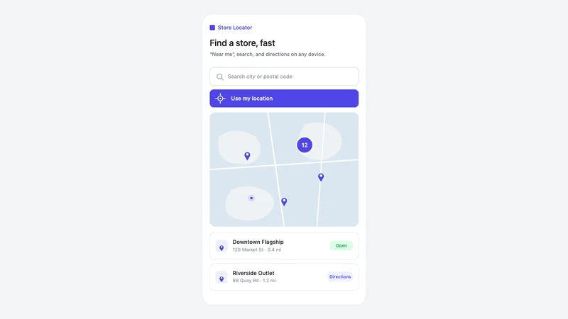 Merch ‑ Store Locator