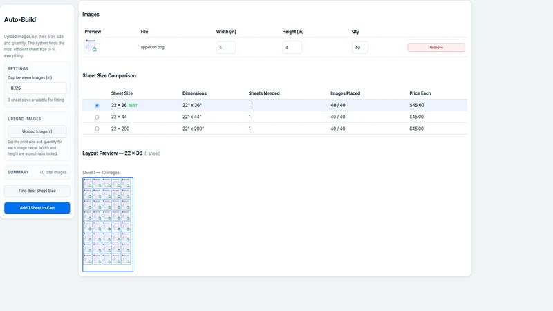 GangPro Gang Sheet Builder