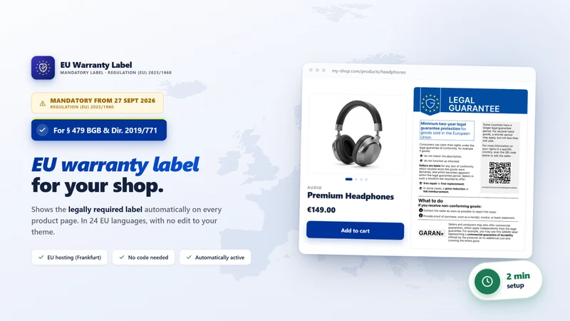 EU Warranty Label & GARAN