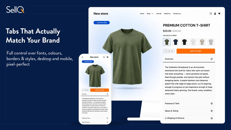 SellQ Product Tabs & Accordion