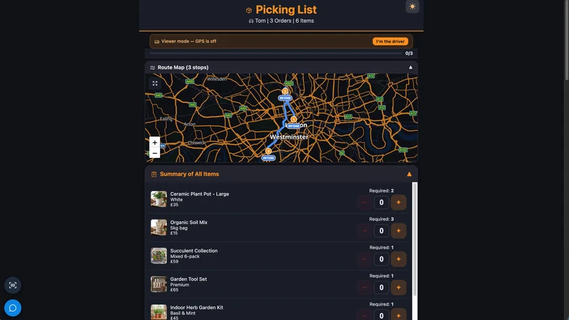 Routella: delivery management