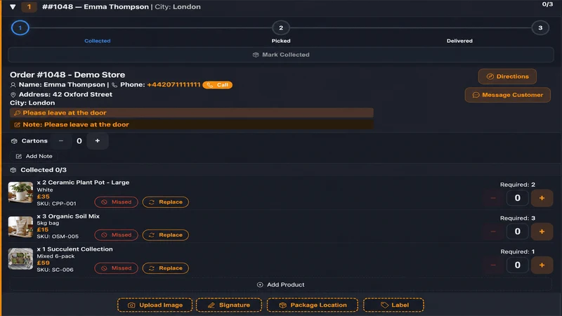 Routella: delivery management